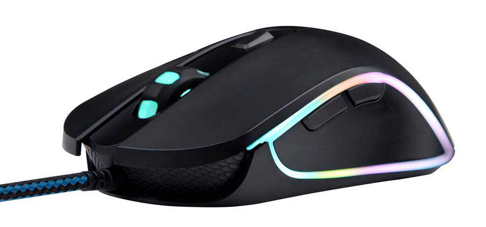 Chuột chơi game Eblue EMS667 RGB Gaming Black cho độ chính xác ổn định